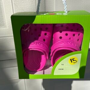 CROCS Kids Pink Classic Clogs